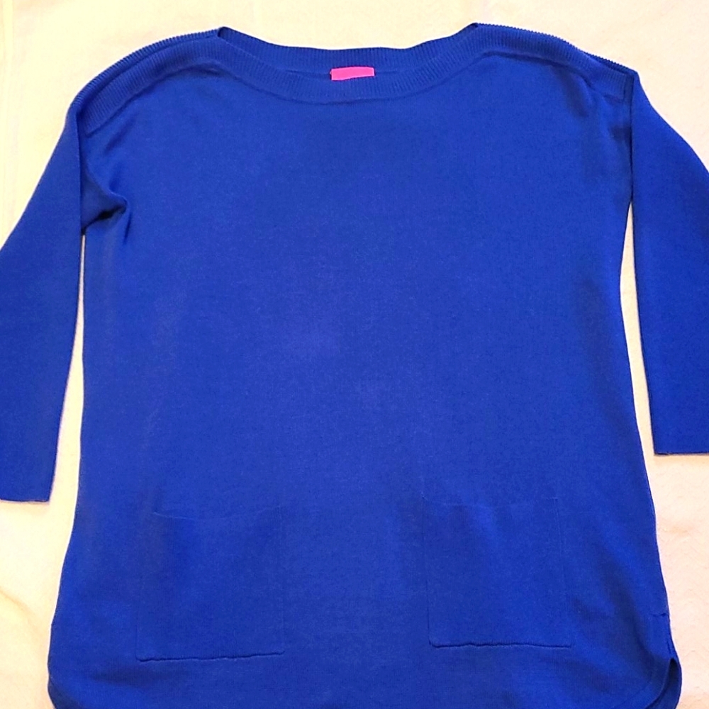 Lilly Pulitzer boat neck sweater with pockets